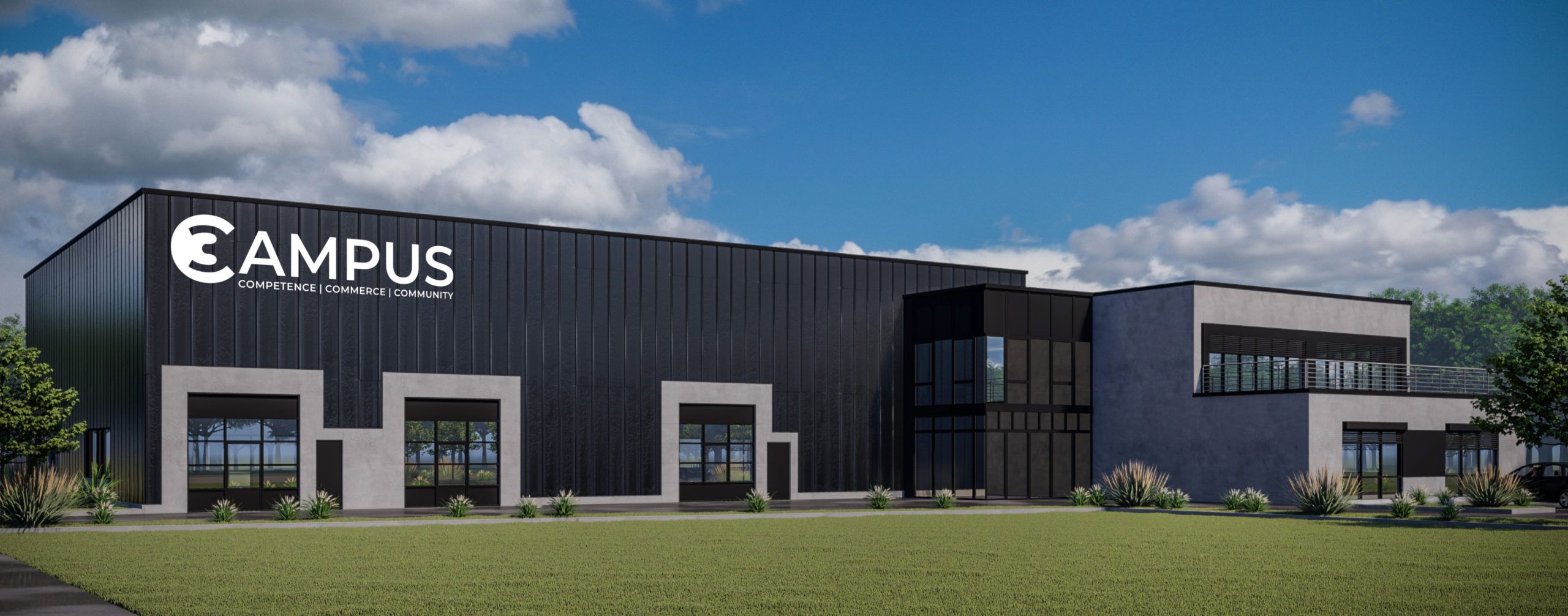 Visualisierung des geplanten C3-Campus im TIP Innovationspark Nordheide. Foto: Accelery GmbH